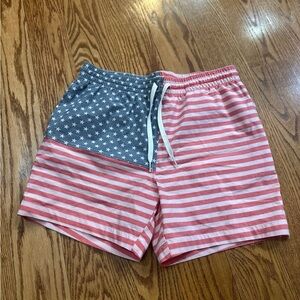 Chubbies Red, White, and Blue Swim Trunks